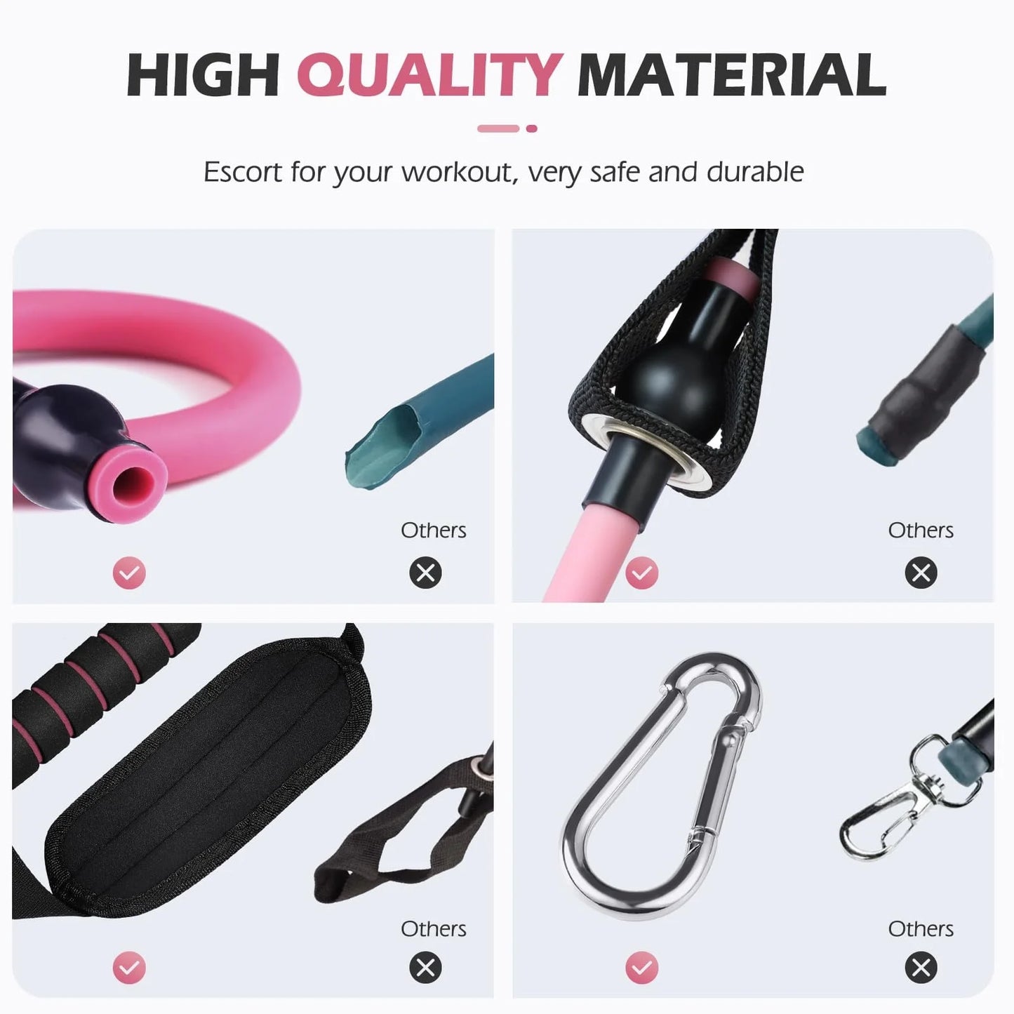 Pilates Bar Kit with Resistance Bands,Pilates Bar with Stackable Bands Workout Equipment for Legs,Hip,Waist and Arm,Exercise Fitness Equipment for Women & Men Home Gym Yoga Pilates
