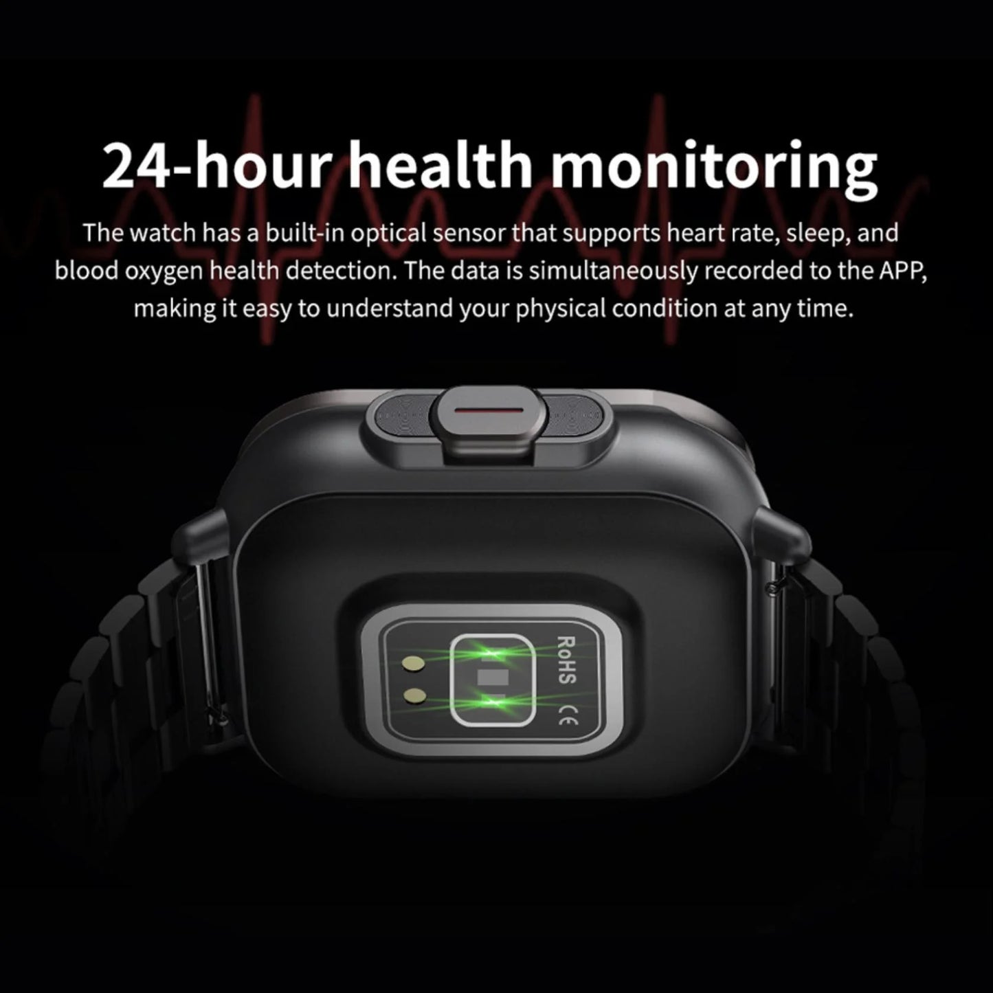 Bluetooth Headset Smart Watch 2-In-1 Sports Smartwatch with Wireless Earph Cool Electronic Gadgets Tech Gadgets for Men