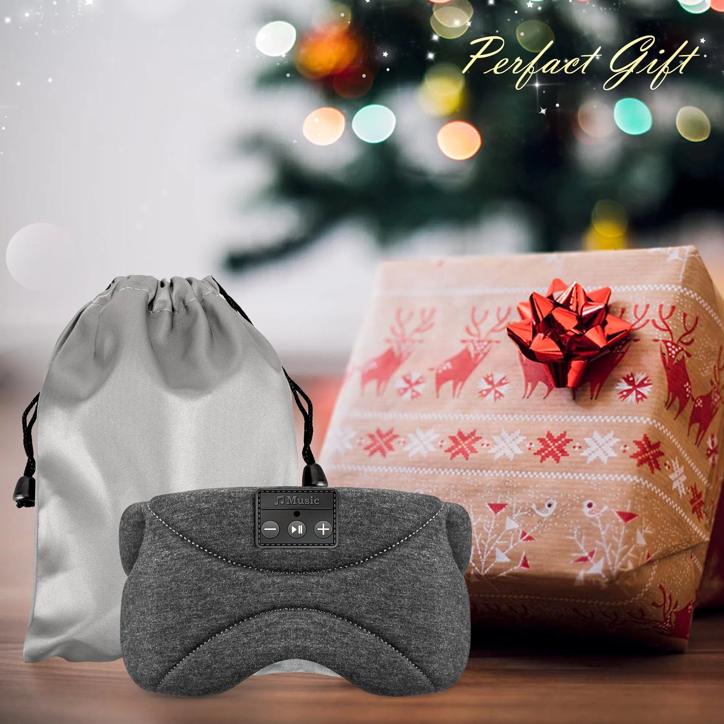 Bluetooth Sleep Mask with Headphones 24 White Noise Ice-Feeling Extra Soft Modal Lining Blackout Sleep Eye Mask Ultra-Thin Sleep Headphones