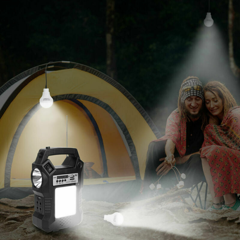 Portable Power Station Solar Generator Panel Power Bank Outlet Camping Emergency