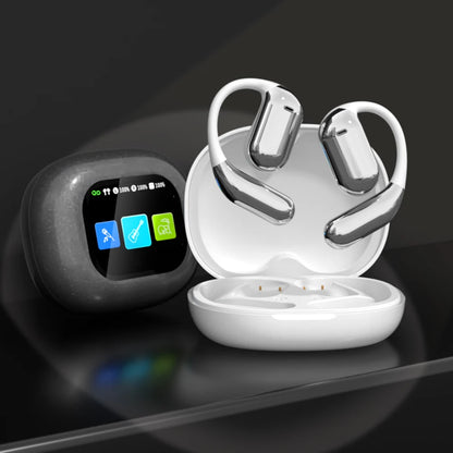 AI Intelligent Translator Earbuds Touch Screen Bluetooth-Compatible 5.4 Real Time AI Translator Earbuds Two-Way Voice Translator