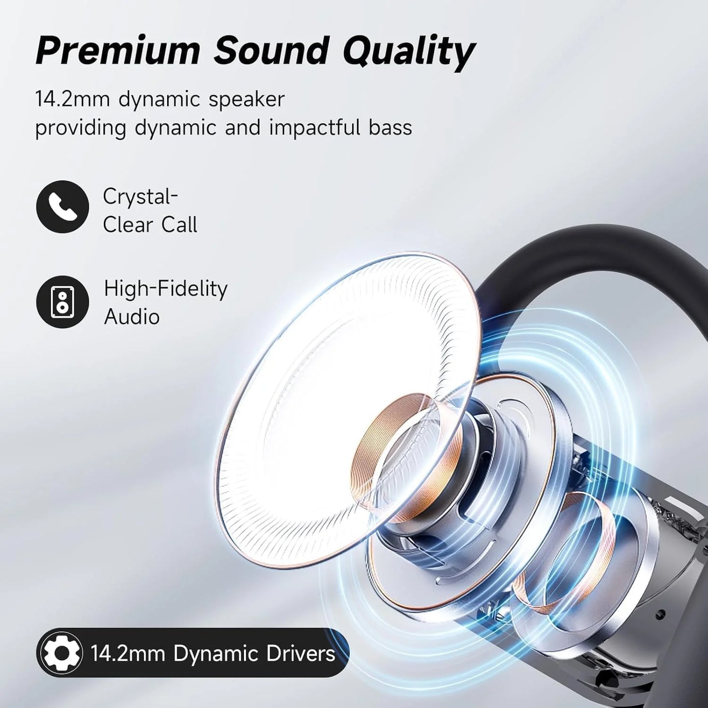 [AI Earphone]Translator IPX7 Bluetooth5.4 Earphones Sleep ASMR Headset Open Ear Real Time AI Wireless Headphones Office Travel