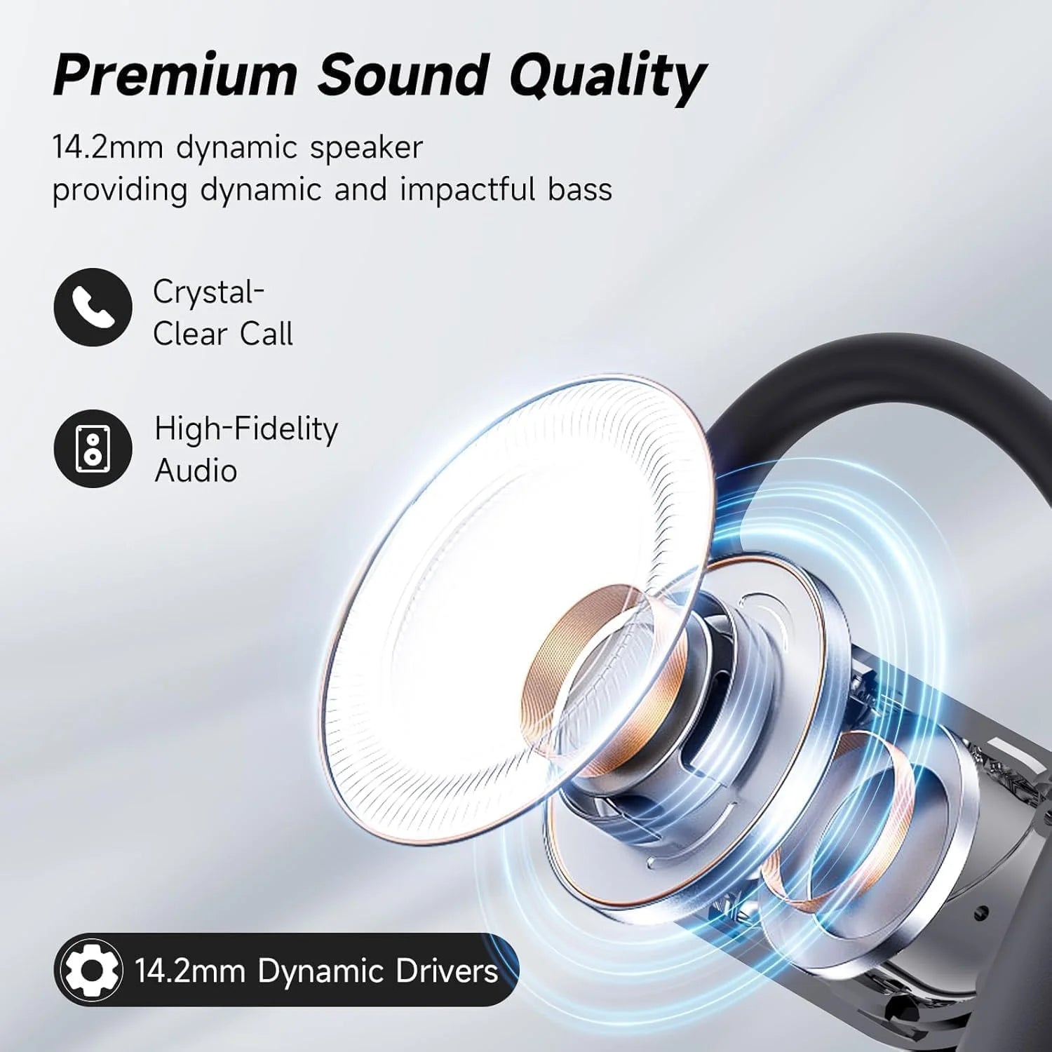 [AI Earphone]Translator IPX7 Bluetooth5.4 Earphones Sleep ASMR Headset Open Ear Real Time AI Wireless Headphones Office Travel