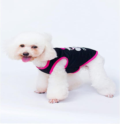 Puppy Clothes for Small Dogs Boy Girl 4 Pack Cat Shirt Cool Dog Summer Outfits Pet Doggie Short Sleeve T-Shirts Apparel for Medium Large French Bulldog Yorkie Doggie Accessories Clothing (XS)