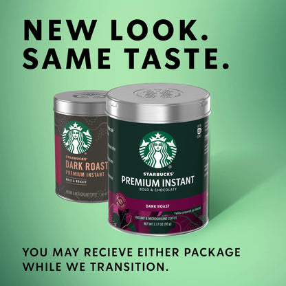 Starbucks Premium Dark Roast Instant Coffee, 3.17 Oz