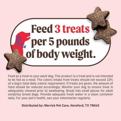 Power Bites Natural Soft and Chewy Real Meat Dog Treats, Grain Free Snack with Real Beef Recipe, 6 Oz. Bag