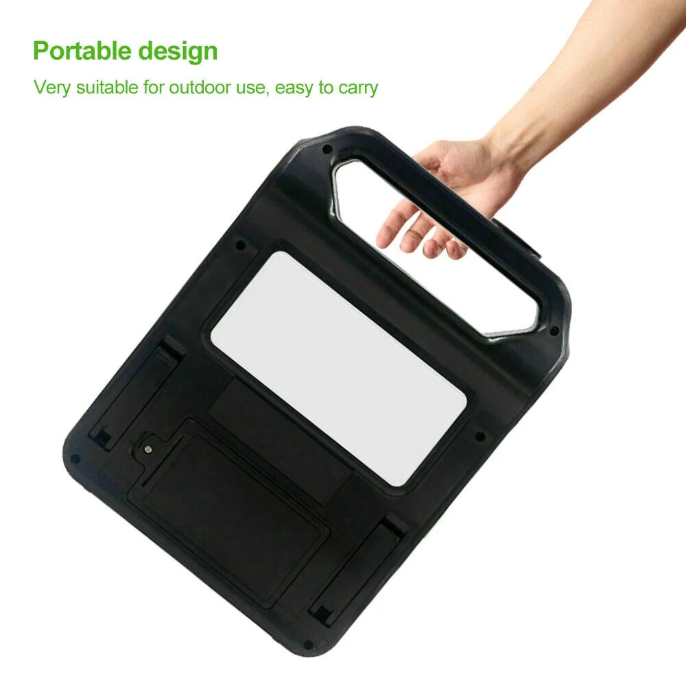 Portable Generator,  Portable Power Station with LED Light, Solar Power Bank