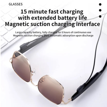 MZ02 Smart Glasses with Speaker Bluetooth Wireless Audio Touch Hands-Free Calling Stereo Music Headphones Smart Sunglasses