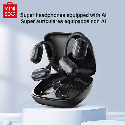 [AI Translator Earphone]  MS162 Bluetooth Translation Earbuds AI Wireless Headphones Office Travel,16Mm Driver Unit