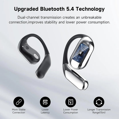 [AI Earphone]Translator IPX7 Bluetooth5.4 Earphones Sleep ASMR Headset Open Ear Real Time AI Wireless Headphones Office Travel