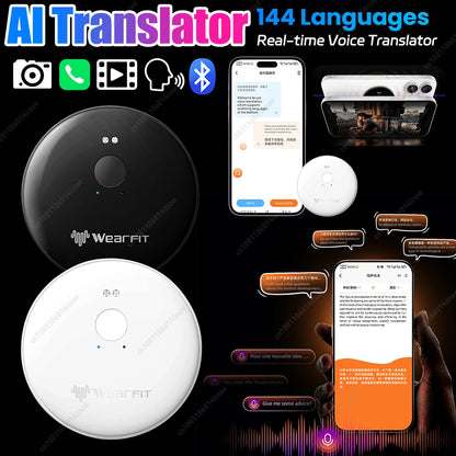 AI Real-Time Language Translation 144 Languages Portable Audio Photo Voice Video Recognition Translation Smart AI Translator
