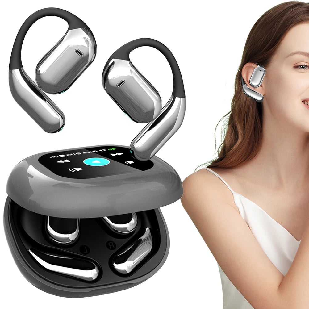 [AI Earphone]Translator IPX7 Bluetooth5.4 Earphones Sleep ASMR Headset Open Ear Real Time AI Wireless Headphones Office Travel