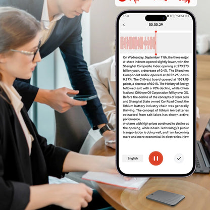AI Voice Recorder APP Control Audio Recorder Transcribe & Summarization with Chatgpt AI Notetaking Device Support 80+ Languages