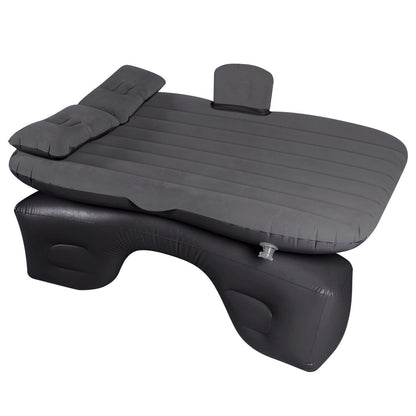Inflatable Travel Car Mattress Air Bed Back Seat Sleep Rest Mat W/ 2 Pillow Pump