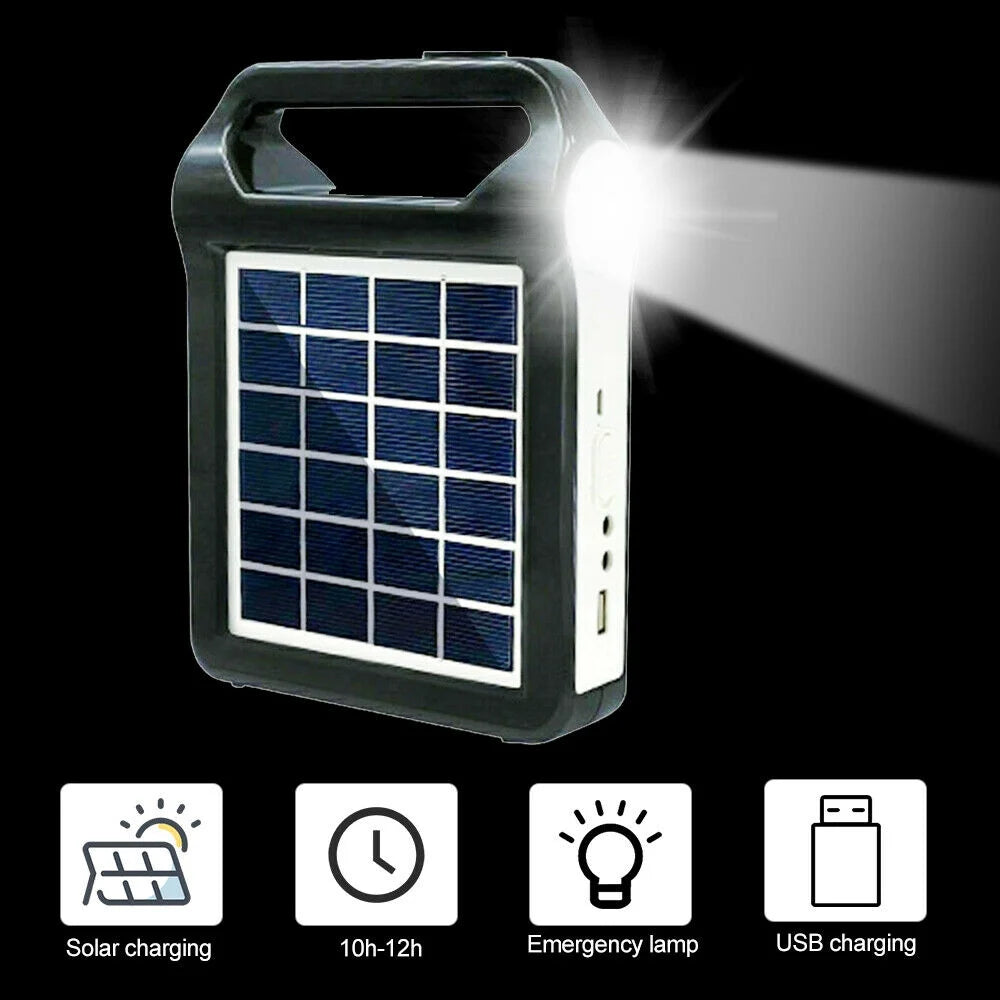 Portable Generator,  Portable Power Station with LED Light, Solar Power Bank
