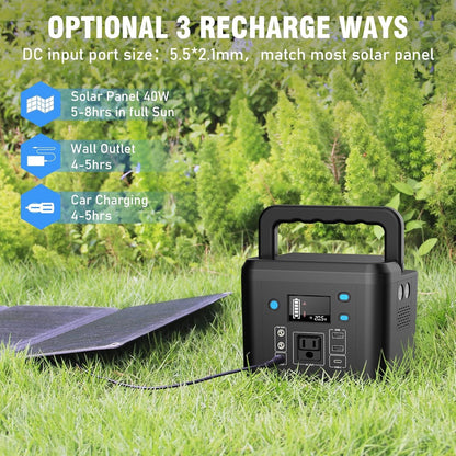 200W AC Portable Power Station Camping Battery Bank Phone Battery Charger Backup