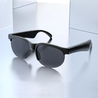 AI Intelligent Translation Glasses Bluetooth-Compatible 5.4 Smart Glasses Wireless Headphones Music Sunglasses for Men and Women