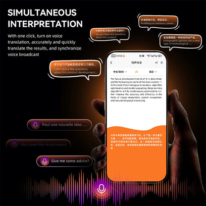 AI Real-Time Language Translation 144 Languages Portable Audio Photo Voice Video Recognition Translation Smart AI Translator