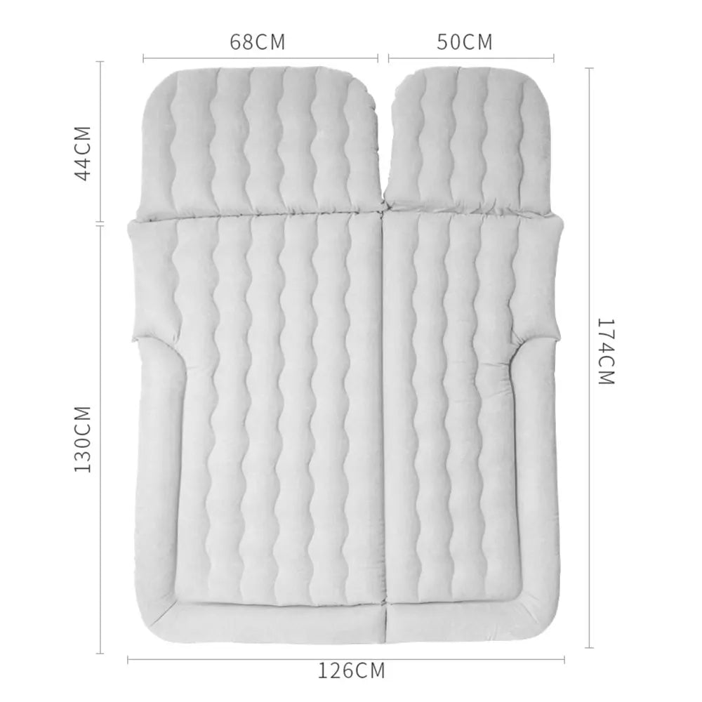 Portable SUV Travel Air Mattress Cushion Inflatable Car Bed Mattress Car Camping Mattress with 2 Pillows Outdoor Camping Cushion