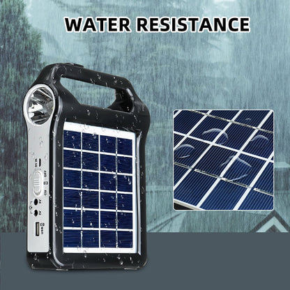 Portable Generator,  Portable Power Station with LED Light, Solar Power Bank