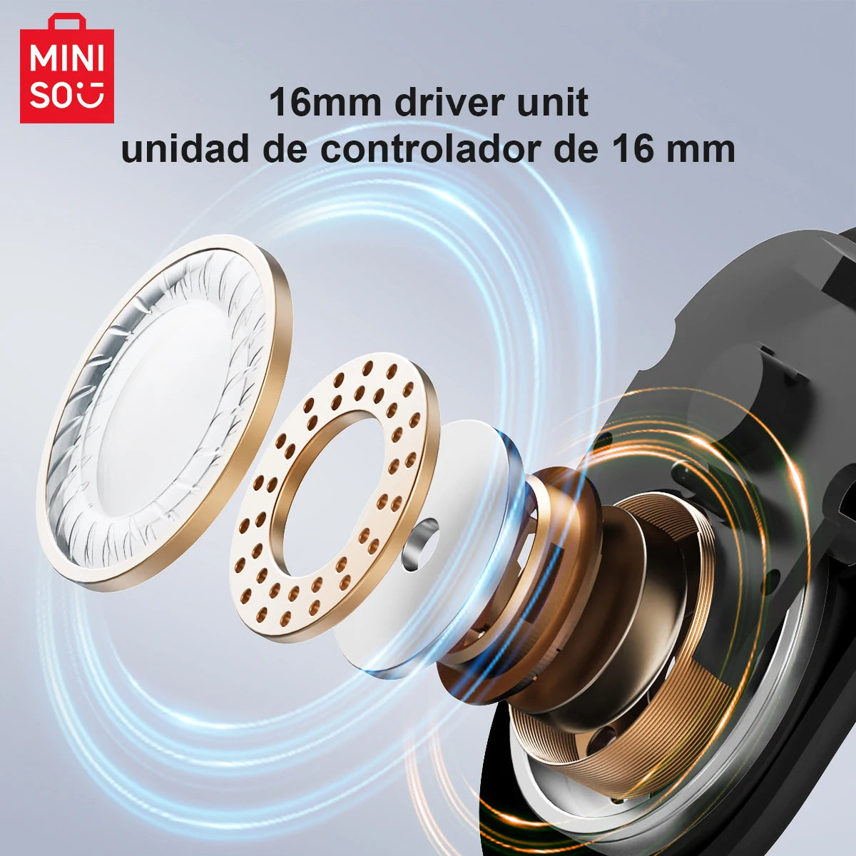 [AI Translator Earphone]  MS162 Bluetooth Translation Earbuds AI Wireless Headphones Office Travel,16Mm Driver Unit