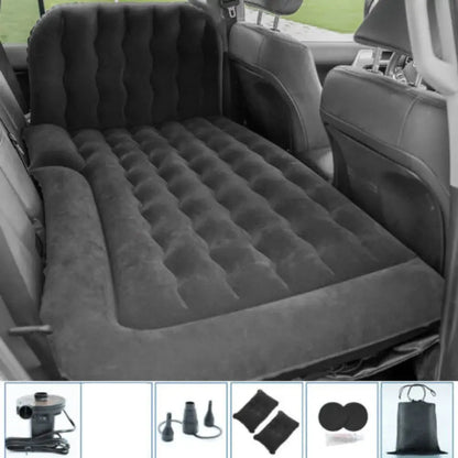 Portable SUV Travel Air Mattress Cushion Inflatable Car Bed Mattress Car Camping Mattress with 2 Pillows Outdoor Camping Cushion